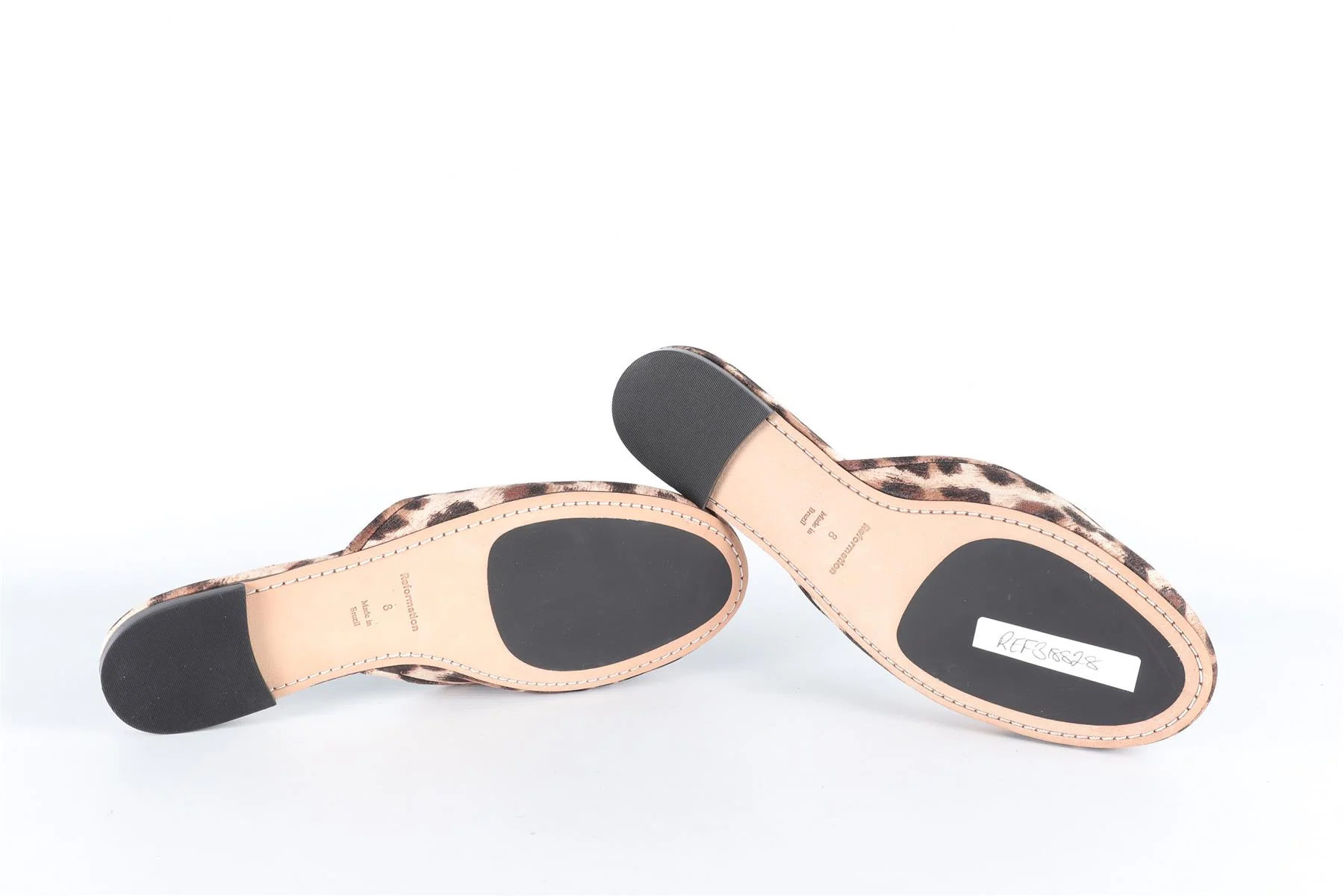 REFORMATION BROWN FABRIC MULES EU 38 UK 5 US 8 - Image 6
