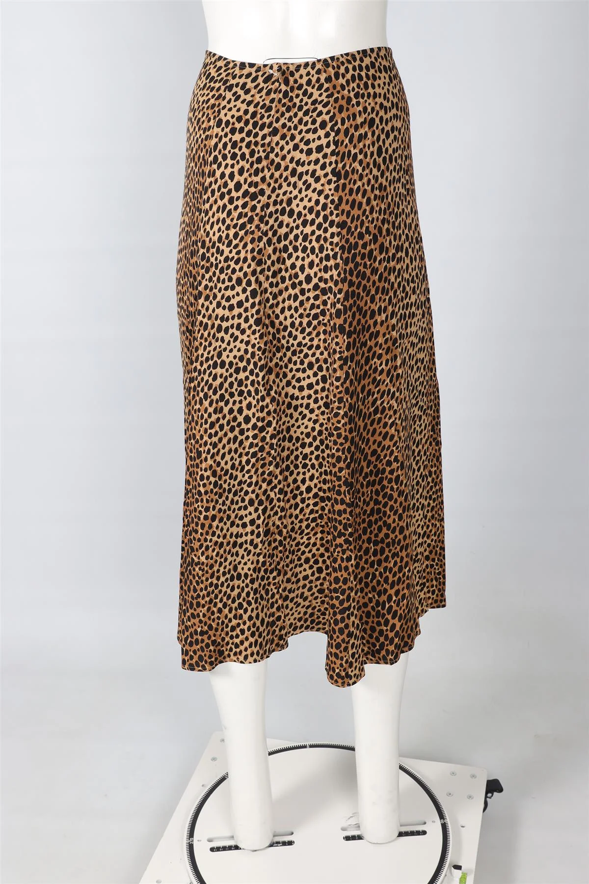 REFORMATION BROWN SATIN MIDI SKIRT US 2 UK 6 - Image 4
