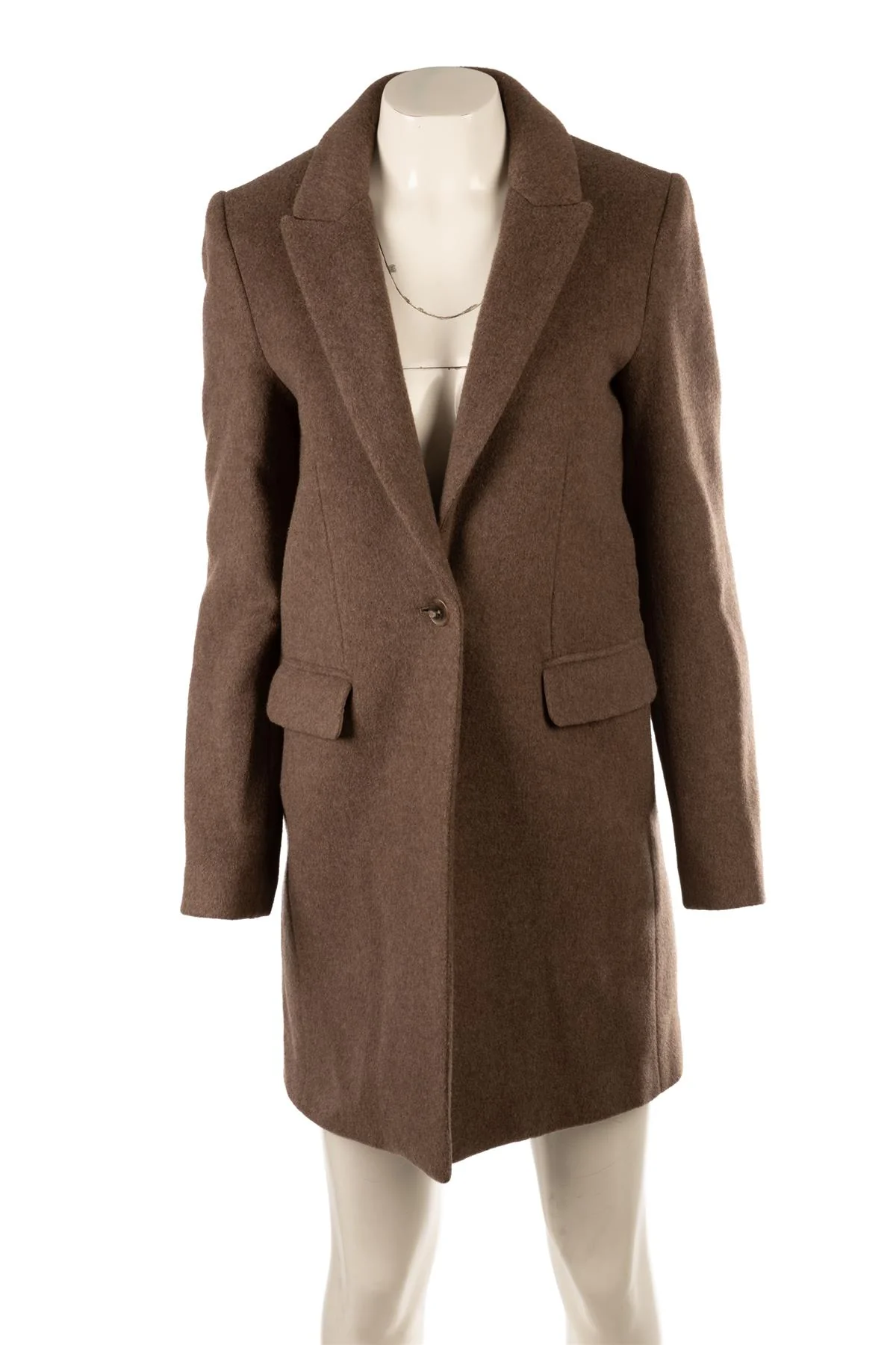 REFORMATION BROWN WOOL COAT SMALL - Image 2