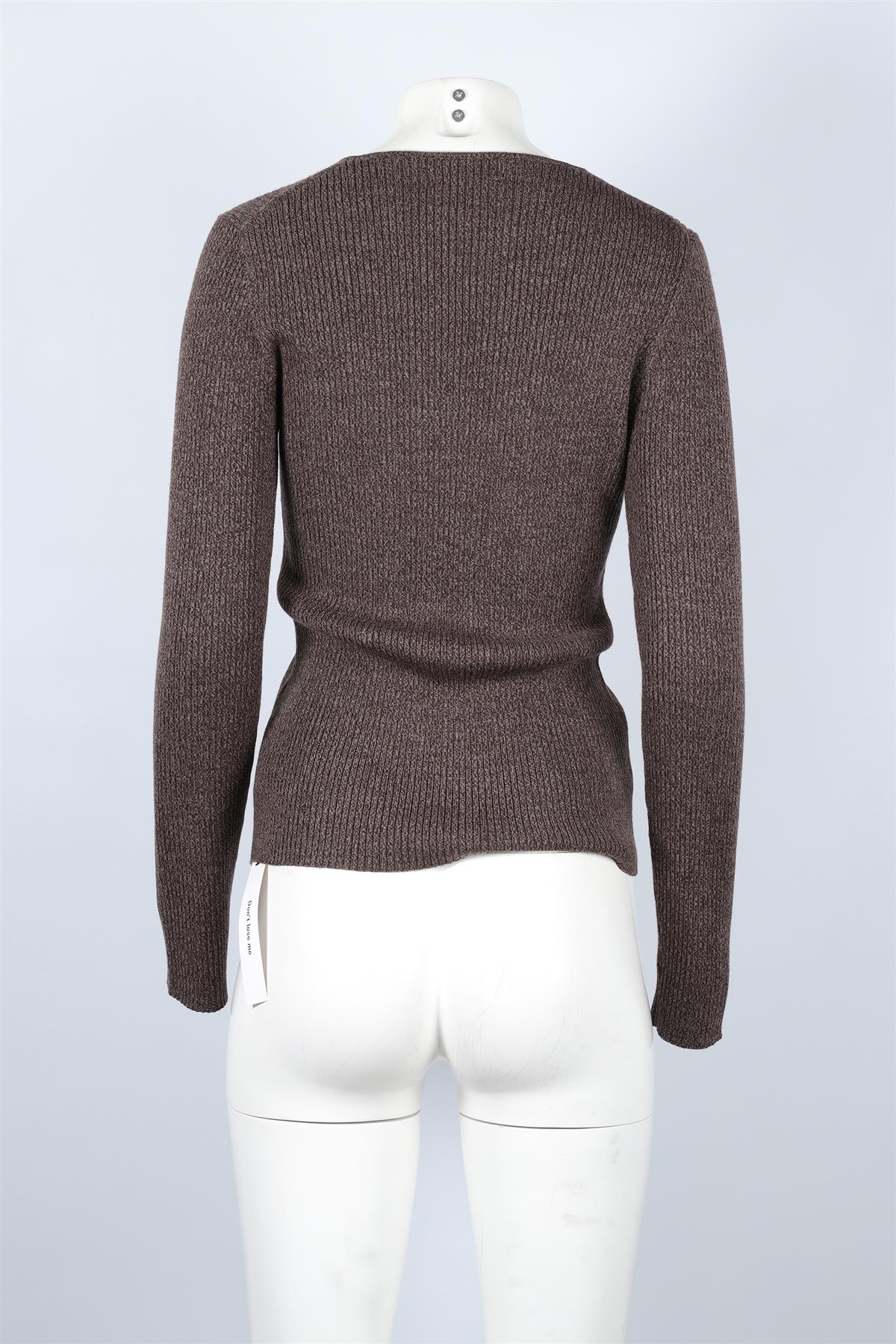 REFORMATION BROWN WOOL JUMPER LARGE - Image 4