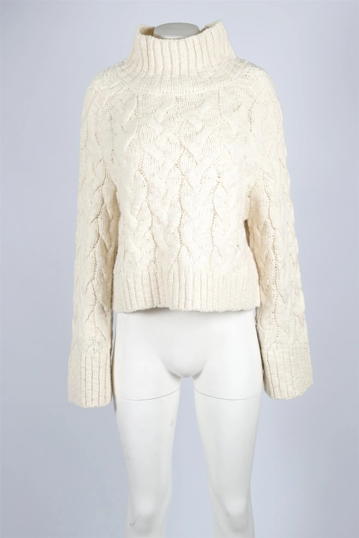 REFORMATION CREAM WOOL SWEATER LARGE - Image 2