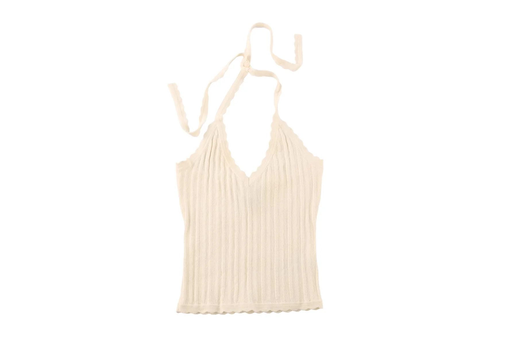 REFORMATION + DEVON LEE CARLSON CREAM COTTON TOP SMALL - Image 2