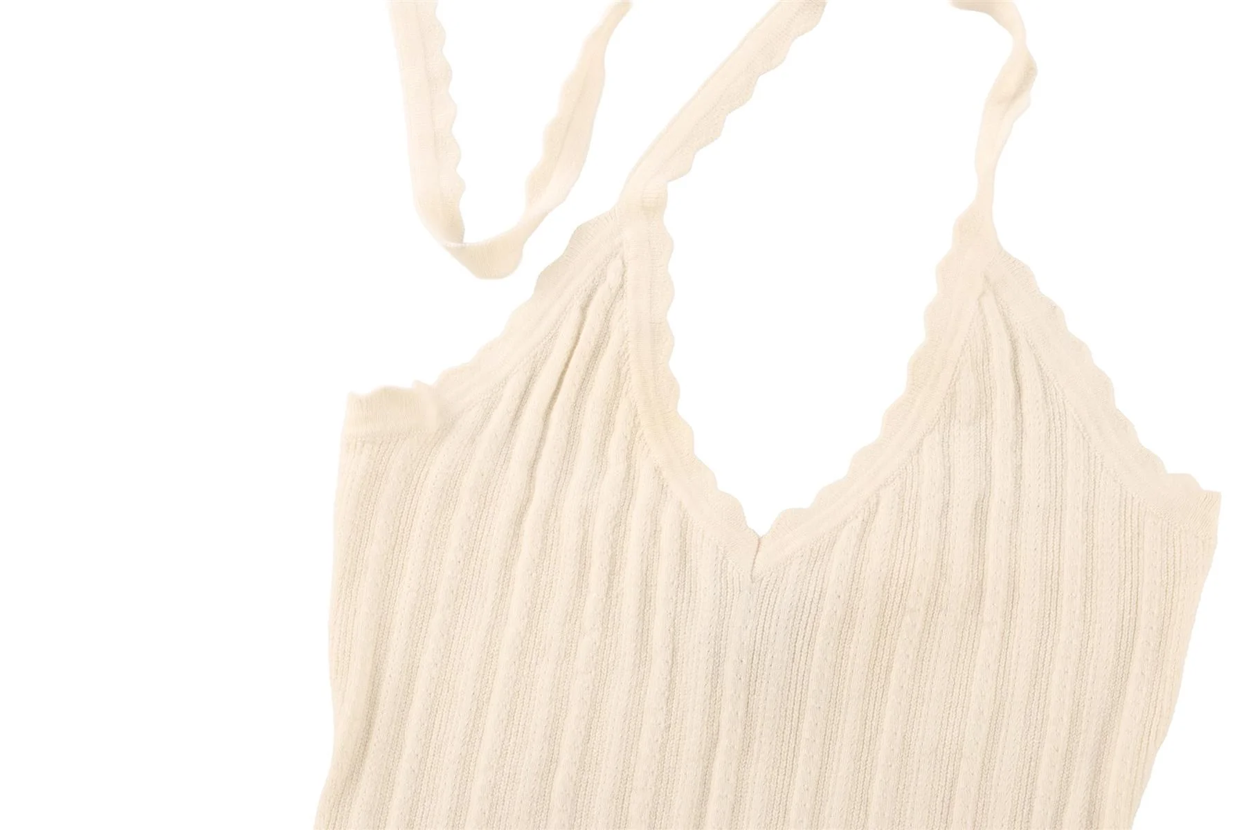 REFORMATION + DEVON LEE CARLSON CREAM COTTON TOP SMALL - Image 3
