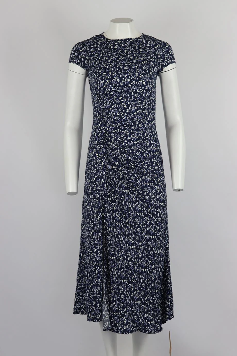 REFORMATION FLORAL PRINT CREPE MIDI DRESS US 4 UK 8 - Image 2