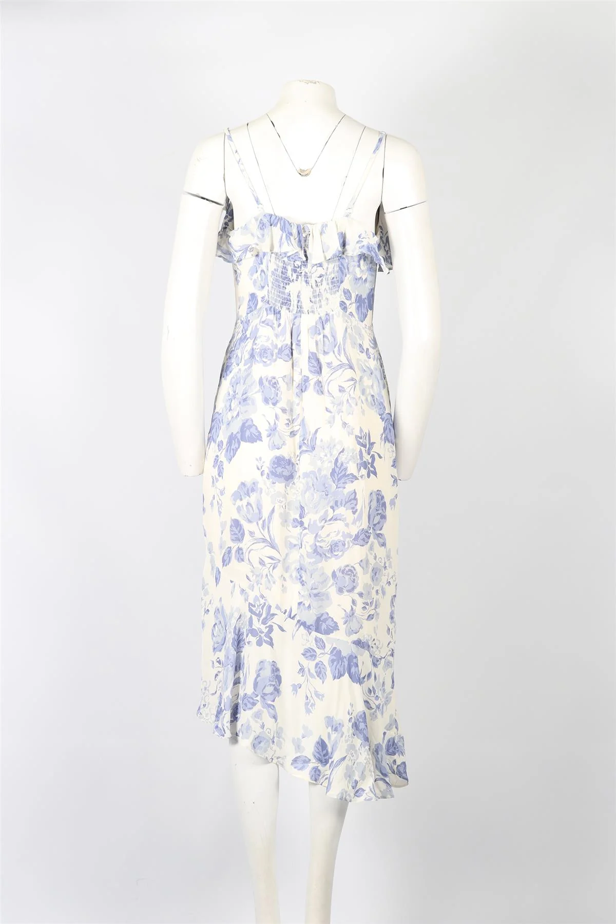 REFORMATION FLORAL PRINT CREPE MIDI DRESS US 8 UK 12 - Image 4