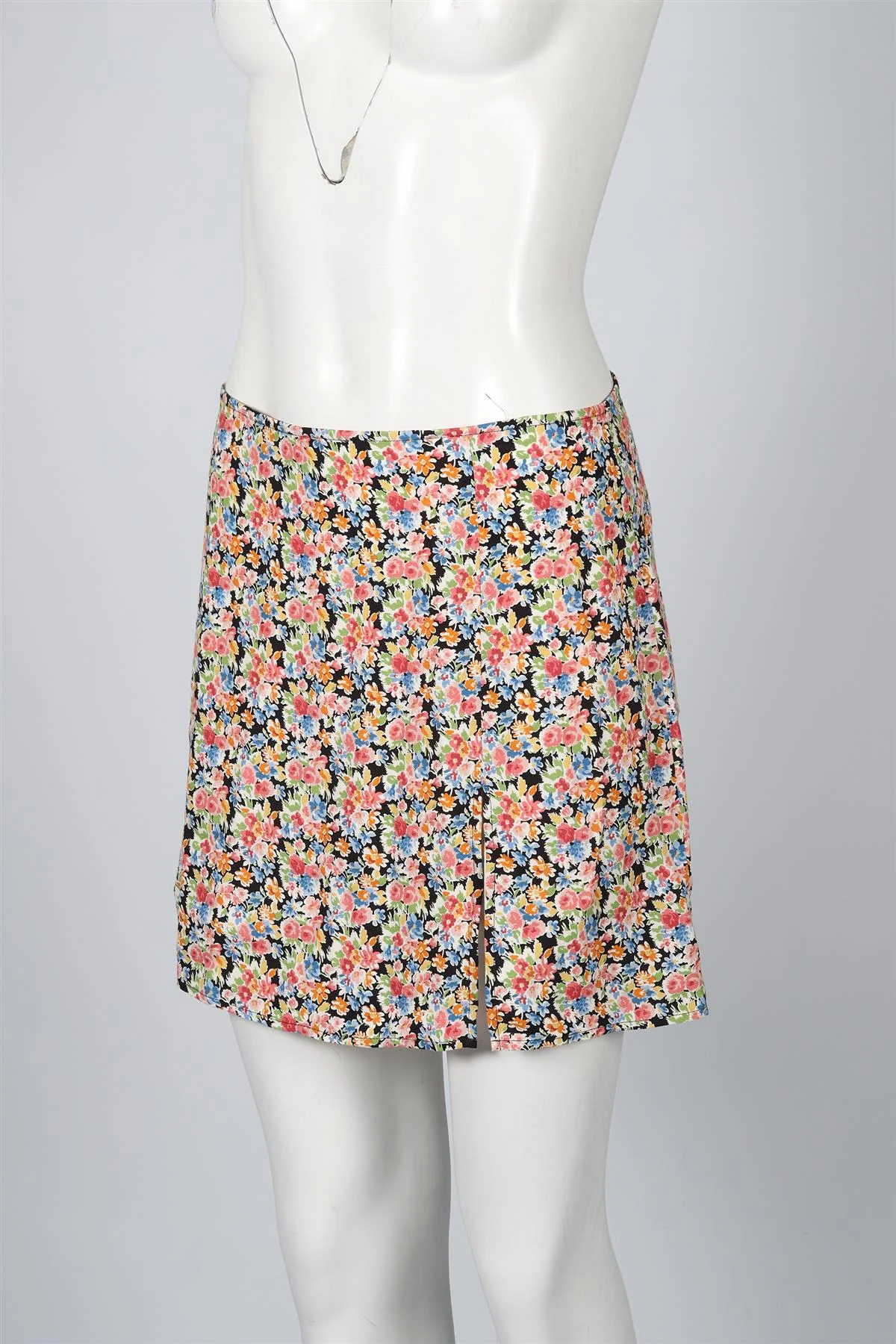 REFORMATION FLORAL PRINT CREPE MINI SKIRT US 8 UK 12 - Image 3