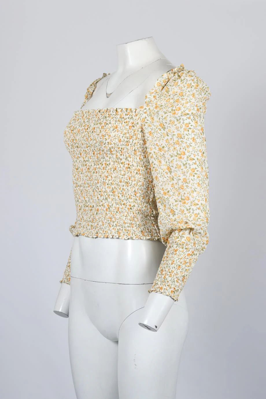 REFORMATION FLORAL PRINT CREPE TOP SMALL - Image 3