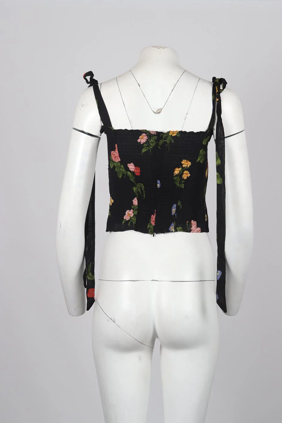 REFORMATION FLORAL PRINT CREPE TOP US 6 UK 10 - Image 4