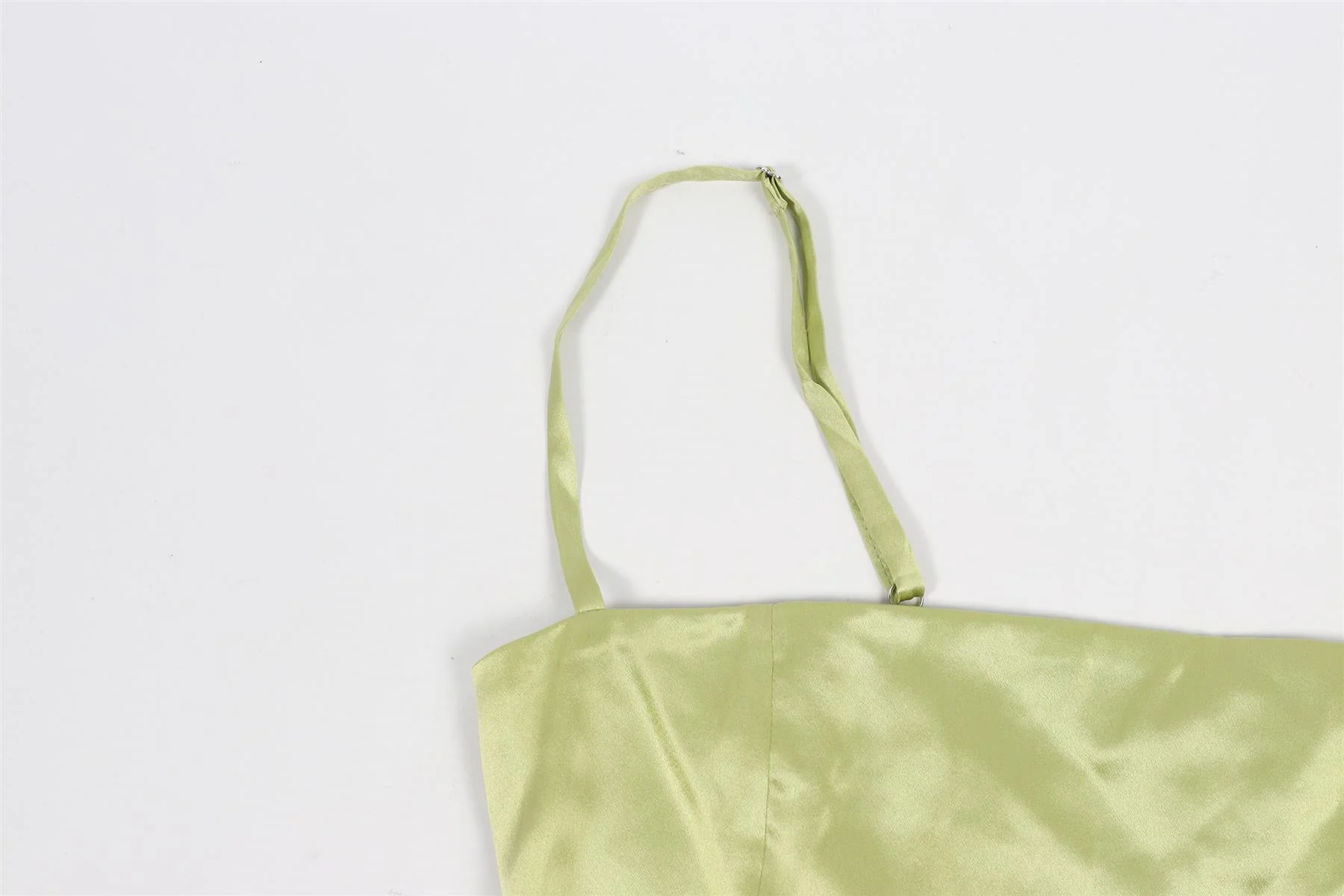 REFORMATION GREEN SILK TOP US 2 UK 6 - Image 3