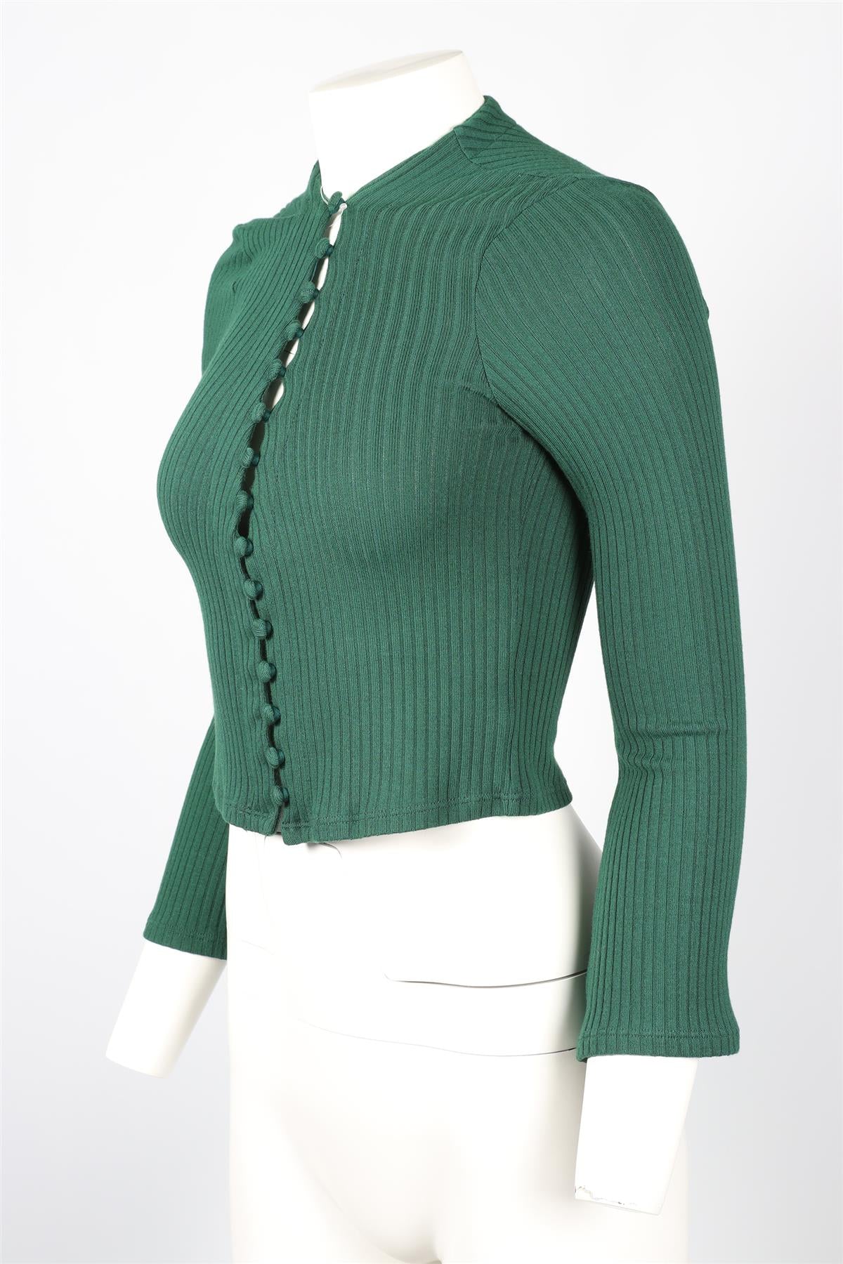 REFORMATION GREEN TENCEL BLEND TOP MEDIUM - Image 3