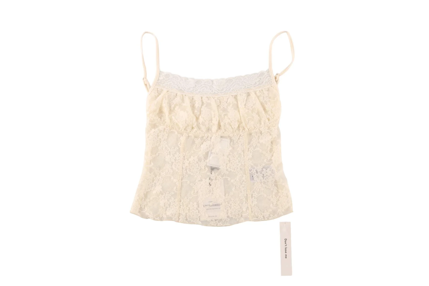 REFORMATION IVORY LACE TOP SMALL - Image 2