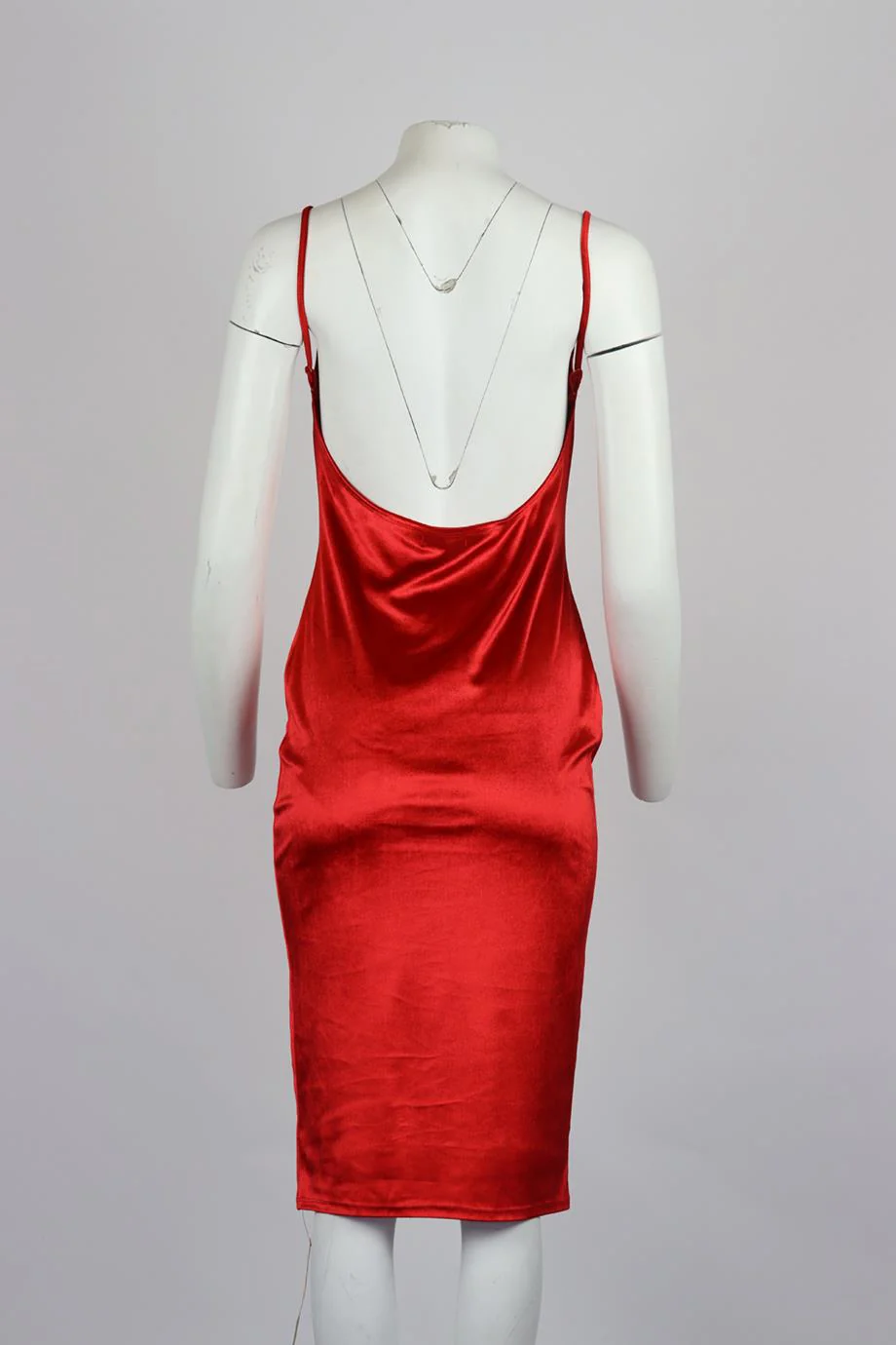 REFORMATION LOW BACK VELVET MIDI DRESS SMALL - Image 4