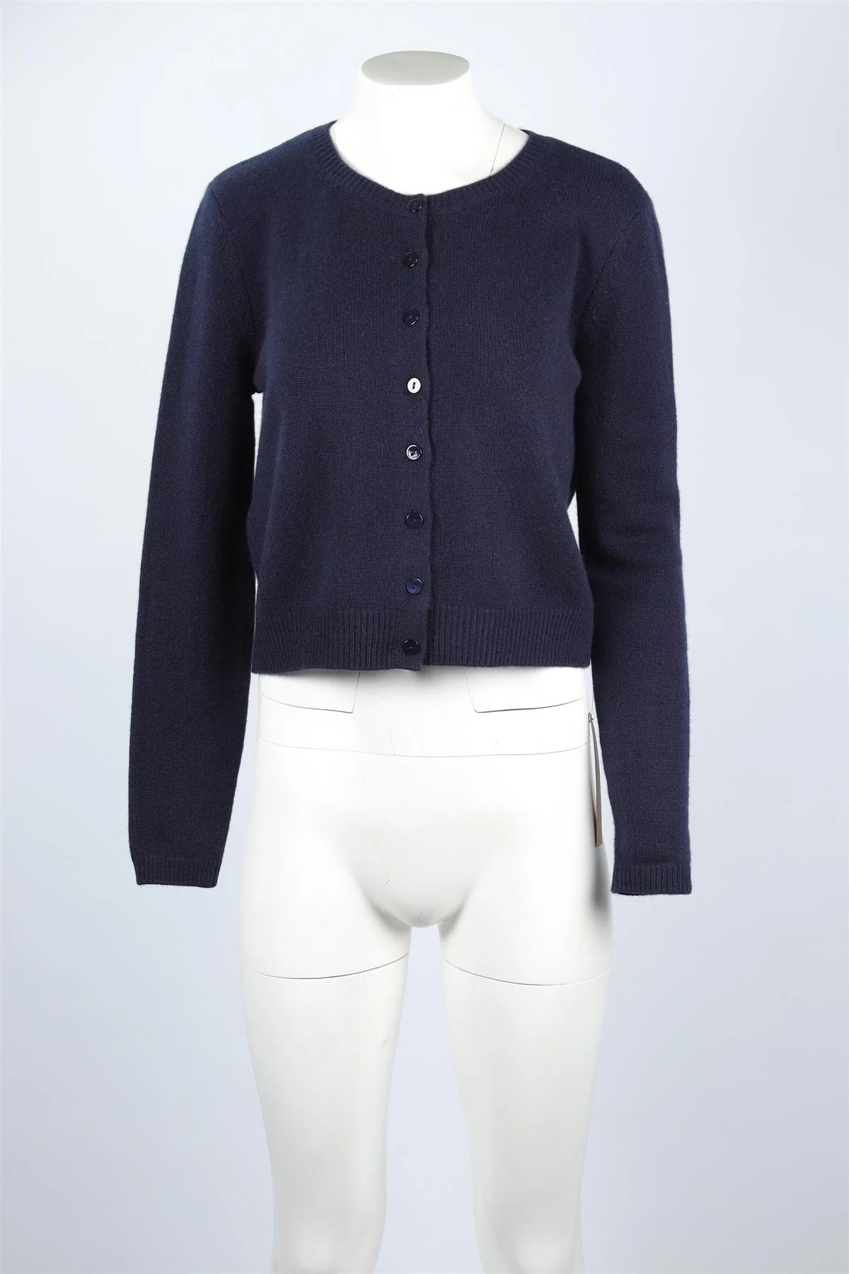 REFORMATION NAVY CASHMERE CARDIGAN SMALL - Image 2