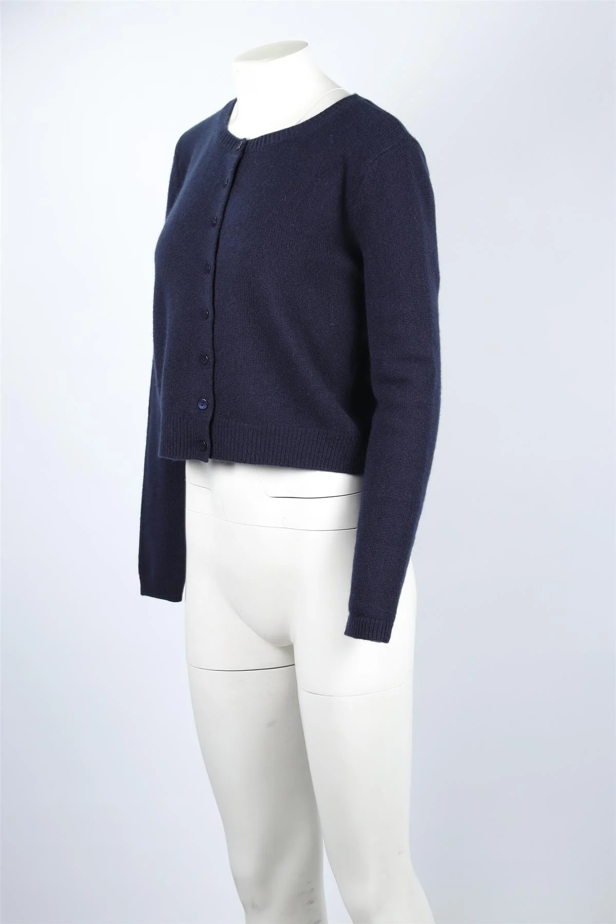 REFORMATION NAVY CASHMERE CARDIGAN SMALL - Image 3