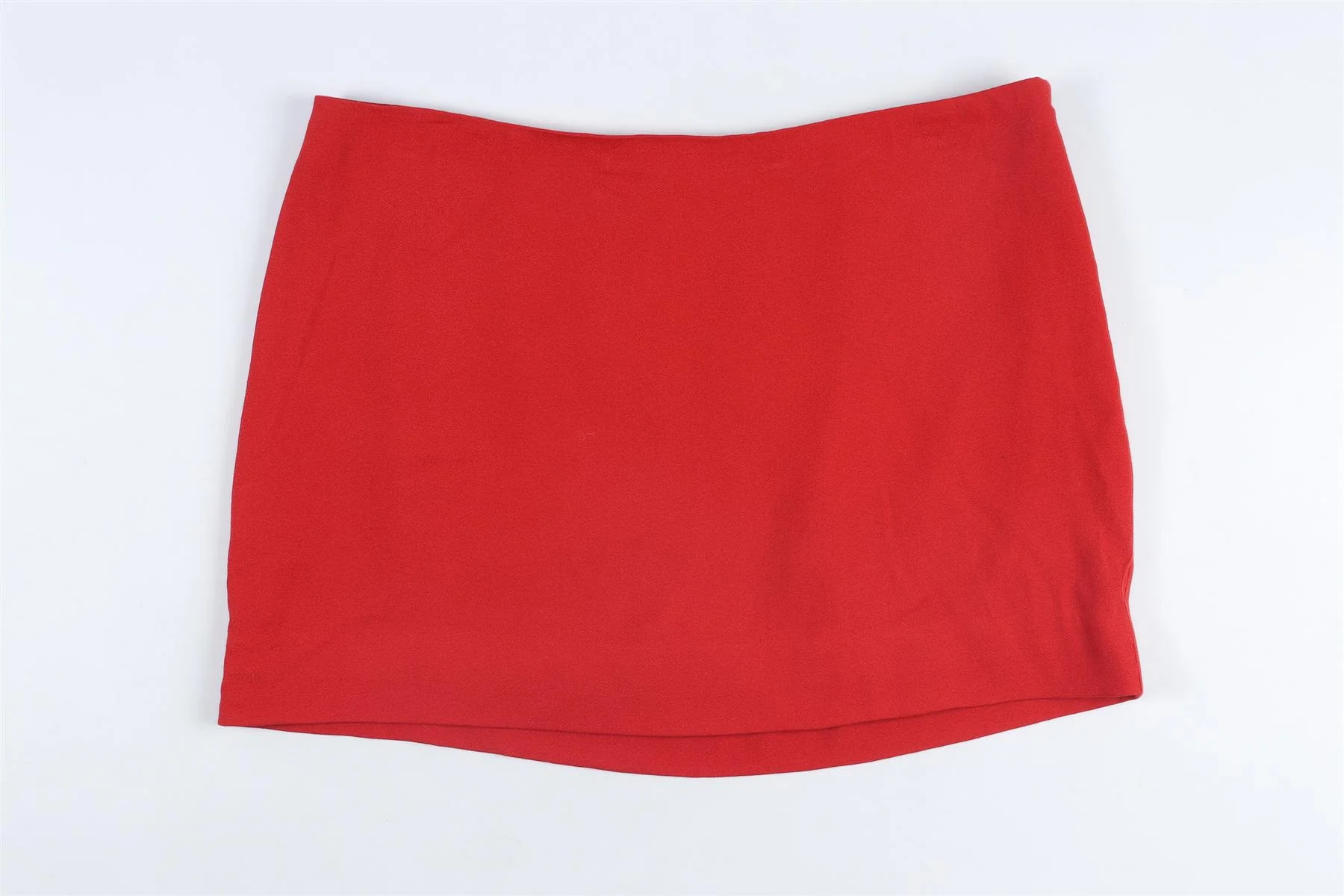 REFORMATION RED CREPE MINI SKIRT US 2 UK 6 - Image 2