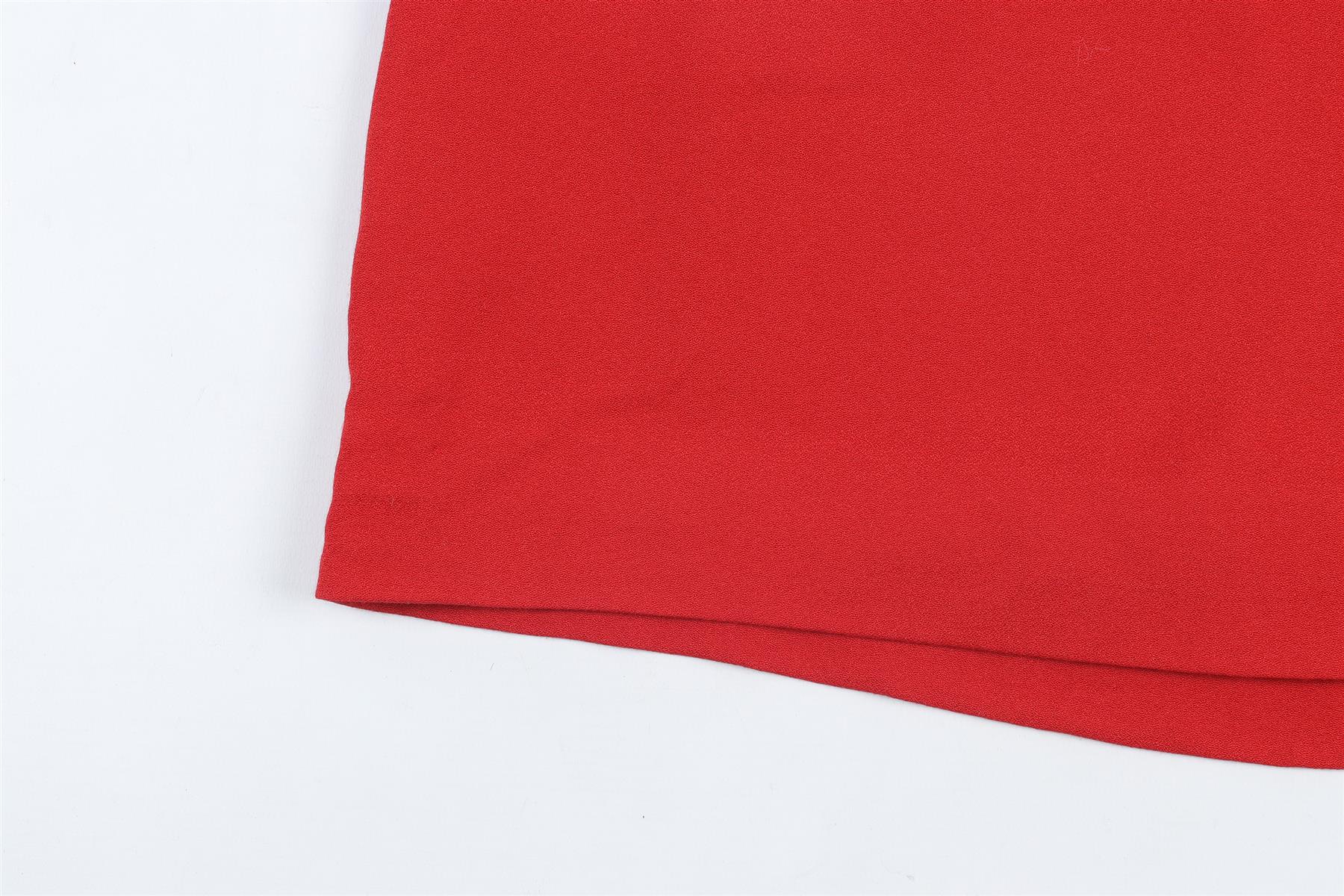 REFORMATION RED CREPE MINI SKIRT US 2 UK 6 - Image 3