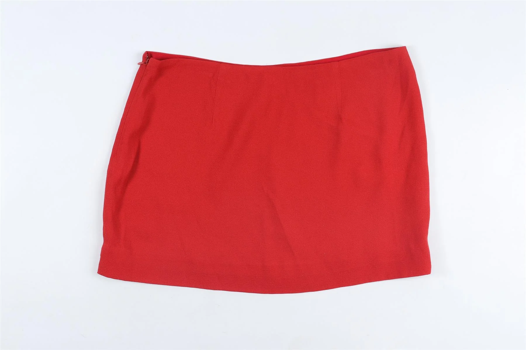 REFORMATION RED CREPE MINI SKIRT US 2 UK 6 - Image 4