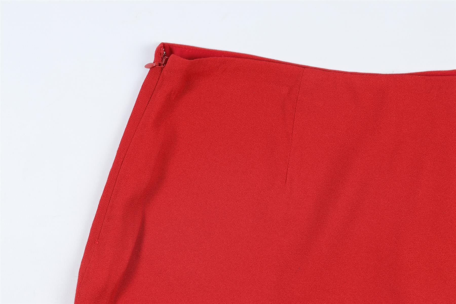 REFORMATION RED CREPE MINI SKIRT US 2 UK 6 - Image 5
