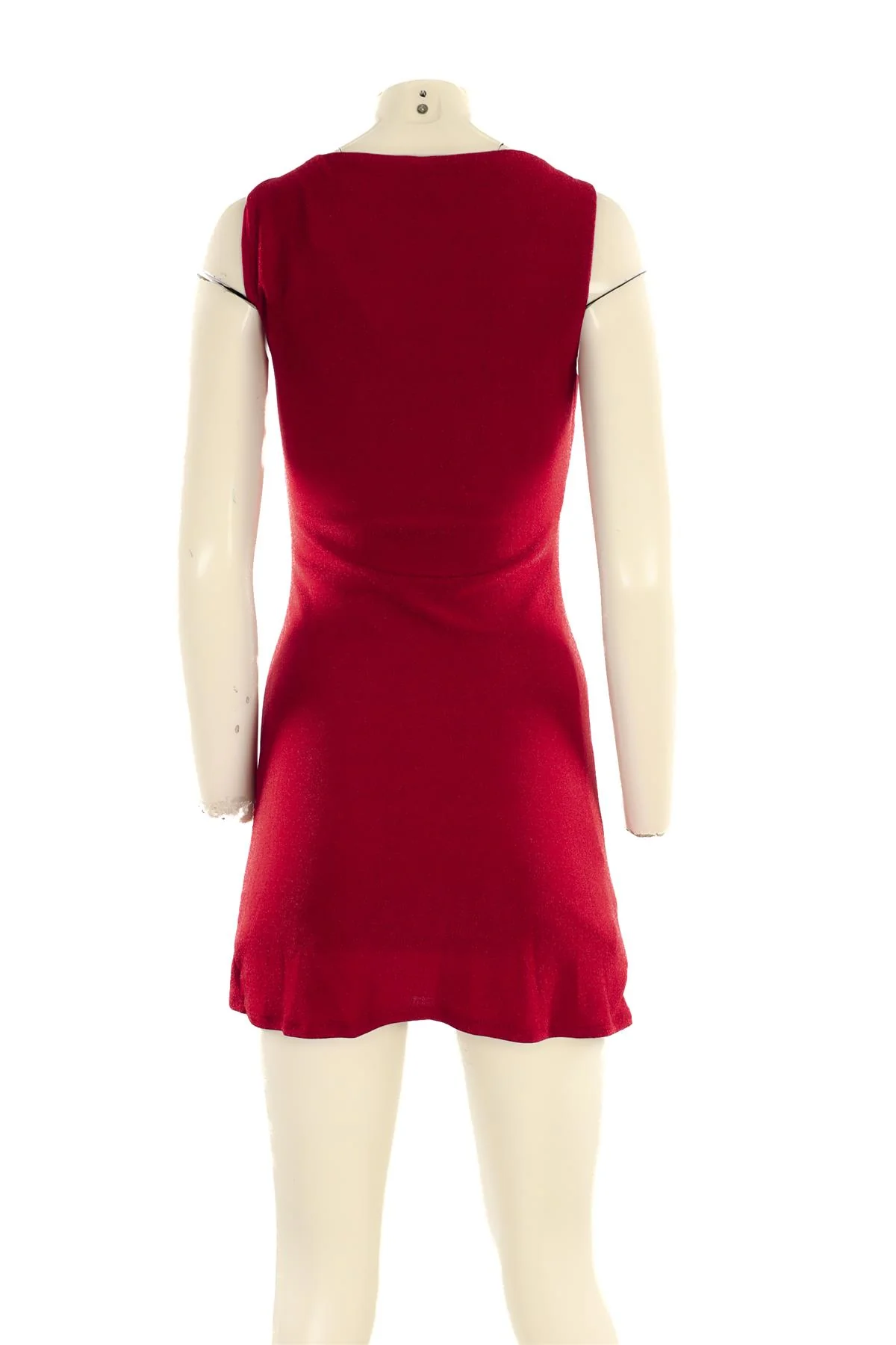 REFORMATION RED JERSEY MINI DRESS SMALL - Image 4