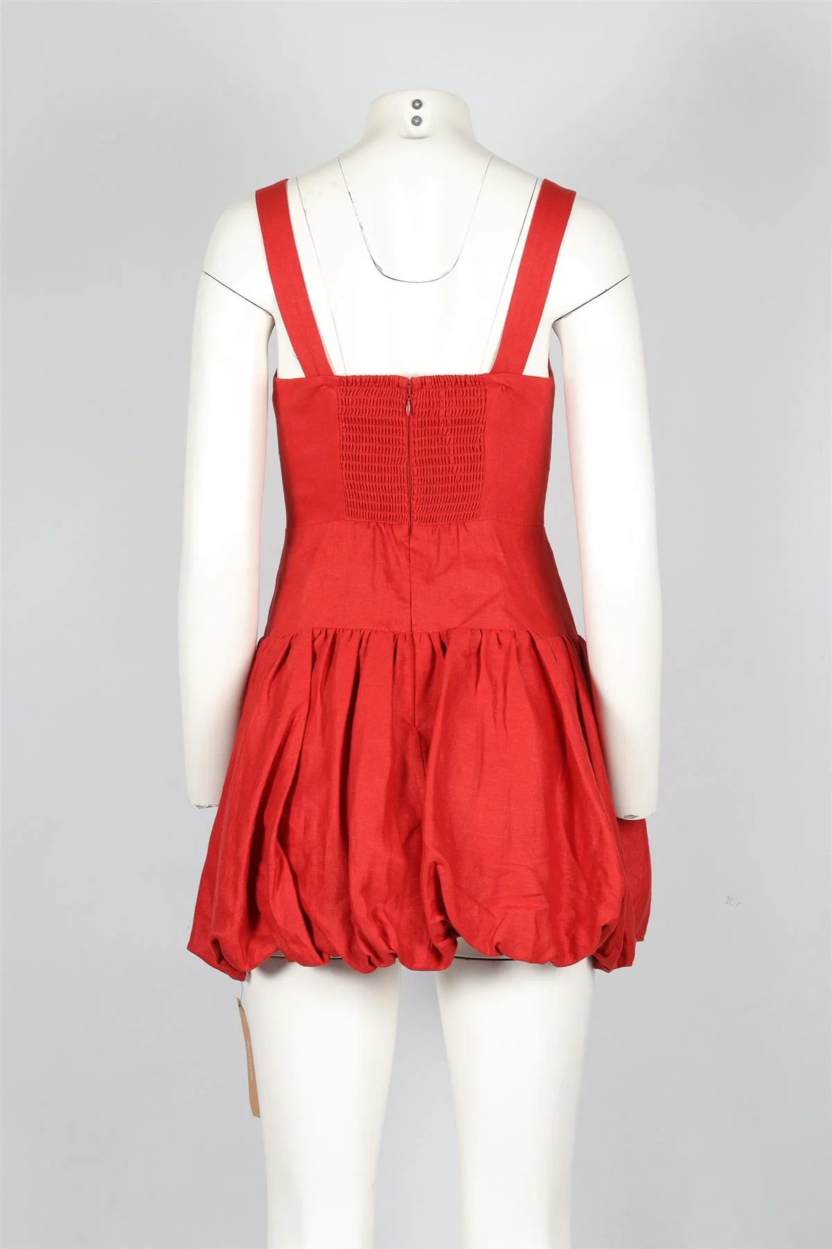REFORMATION RED LINEN MINI DRESS US 2 UK 6 - Image 4