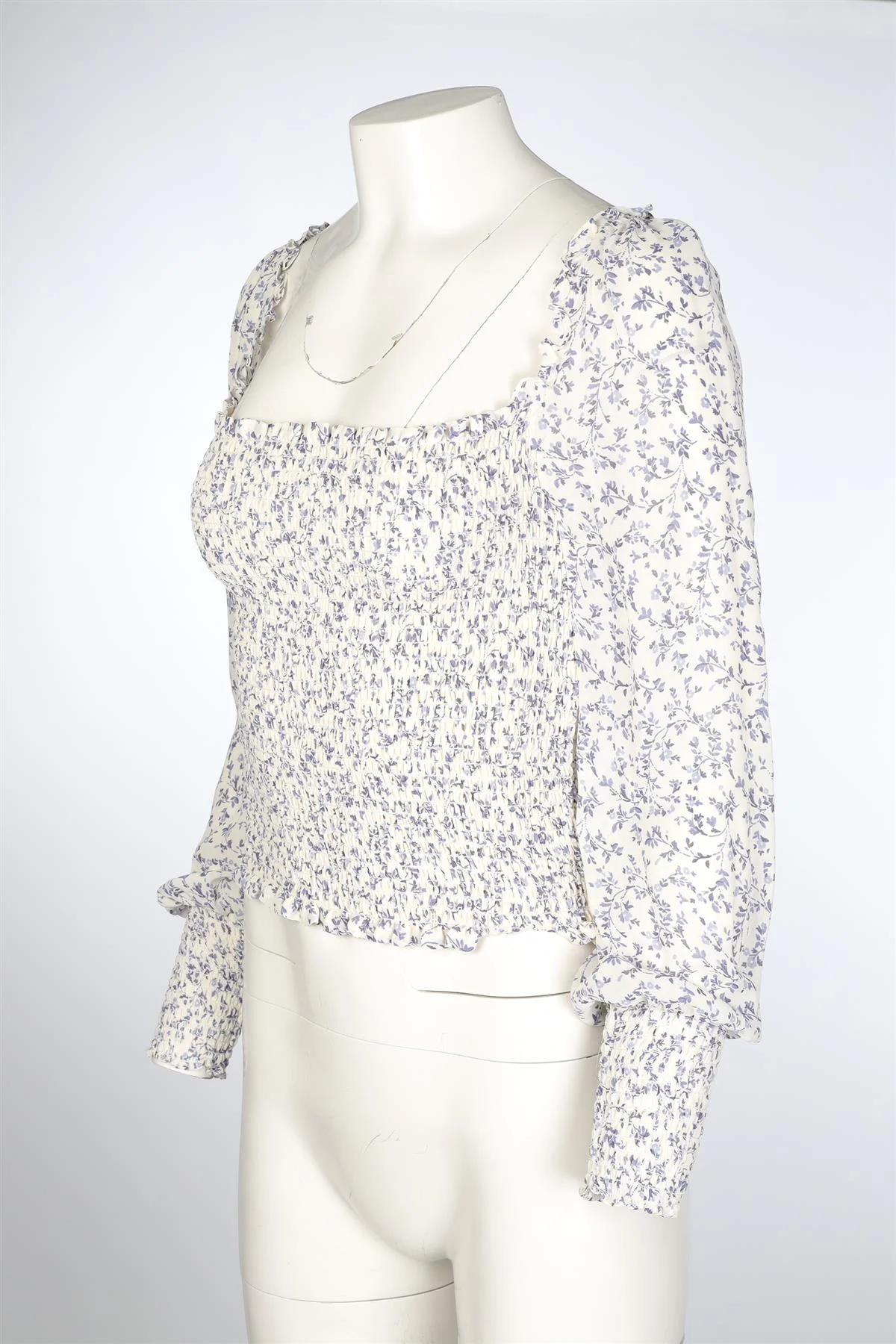 REFORMATION WHITE CREPE TOP SMALL - Image 3