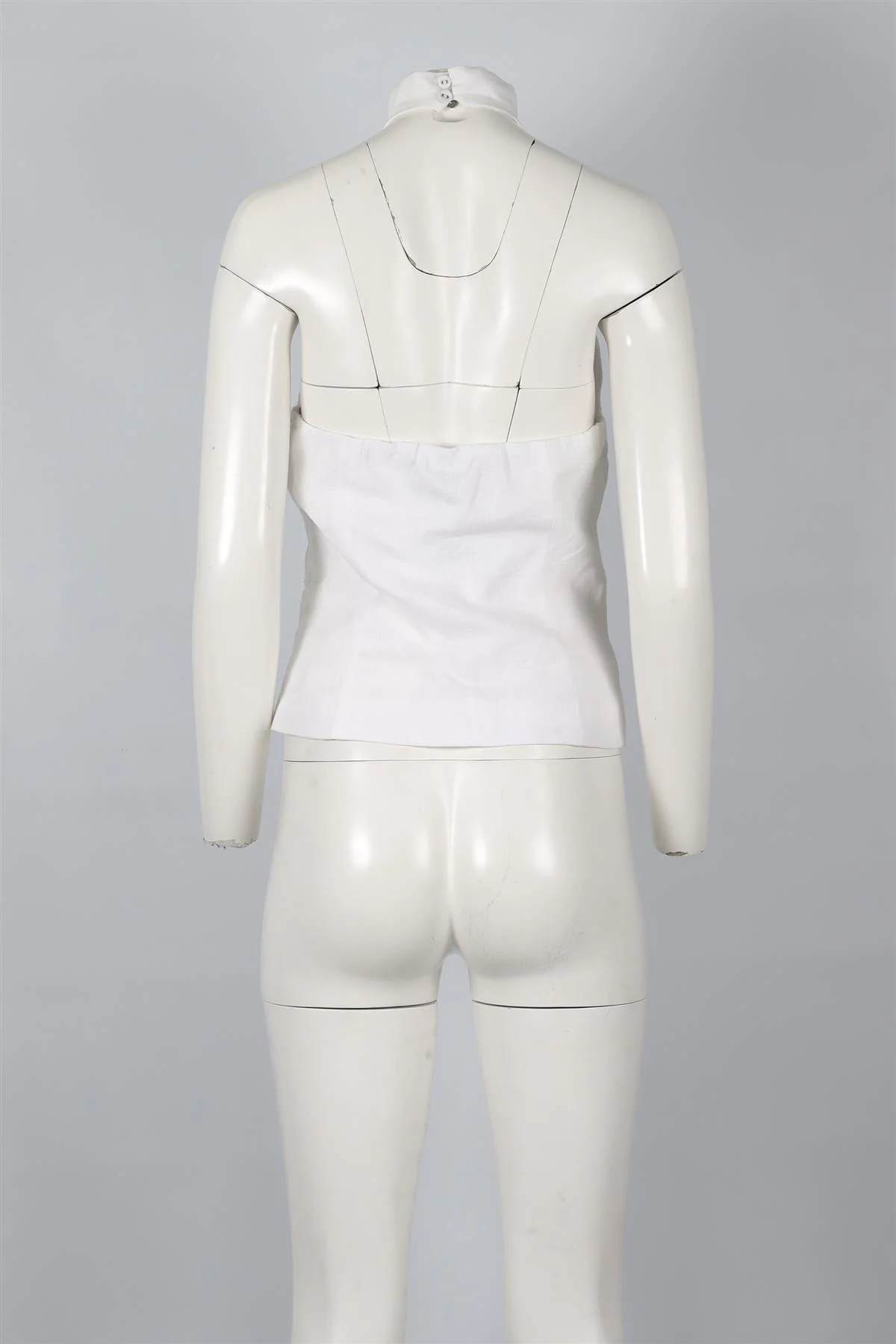 REFORMATION WHITE LINEN TOP US 4 UK 8 - Image 4