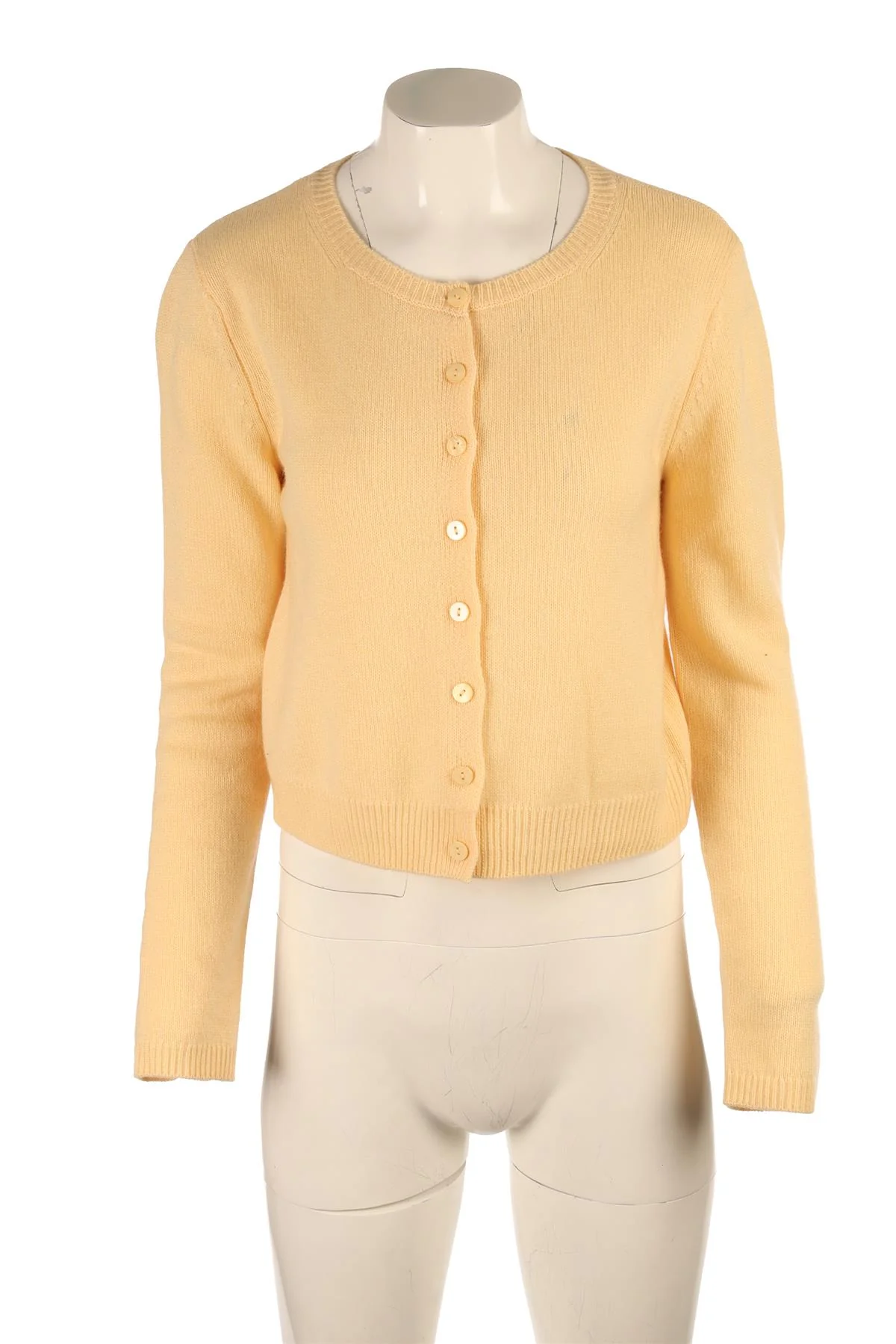 REFORMATION YELLOW CASHMERE CARDIGAN SMALL - Image 2