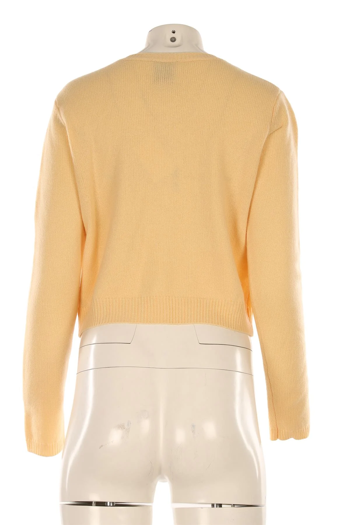 REFORMATION YELLOW CASHMERE CARDIGAN SMALL - Image 4