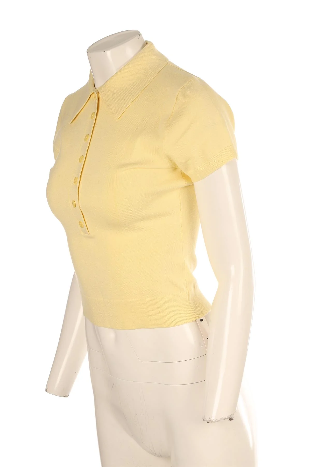 REFORMATION YELLOW COTTON TOP SMALL - Image 3