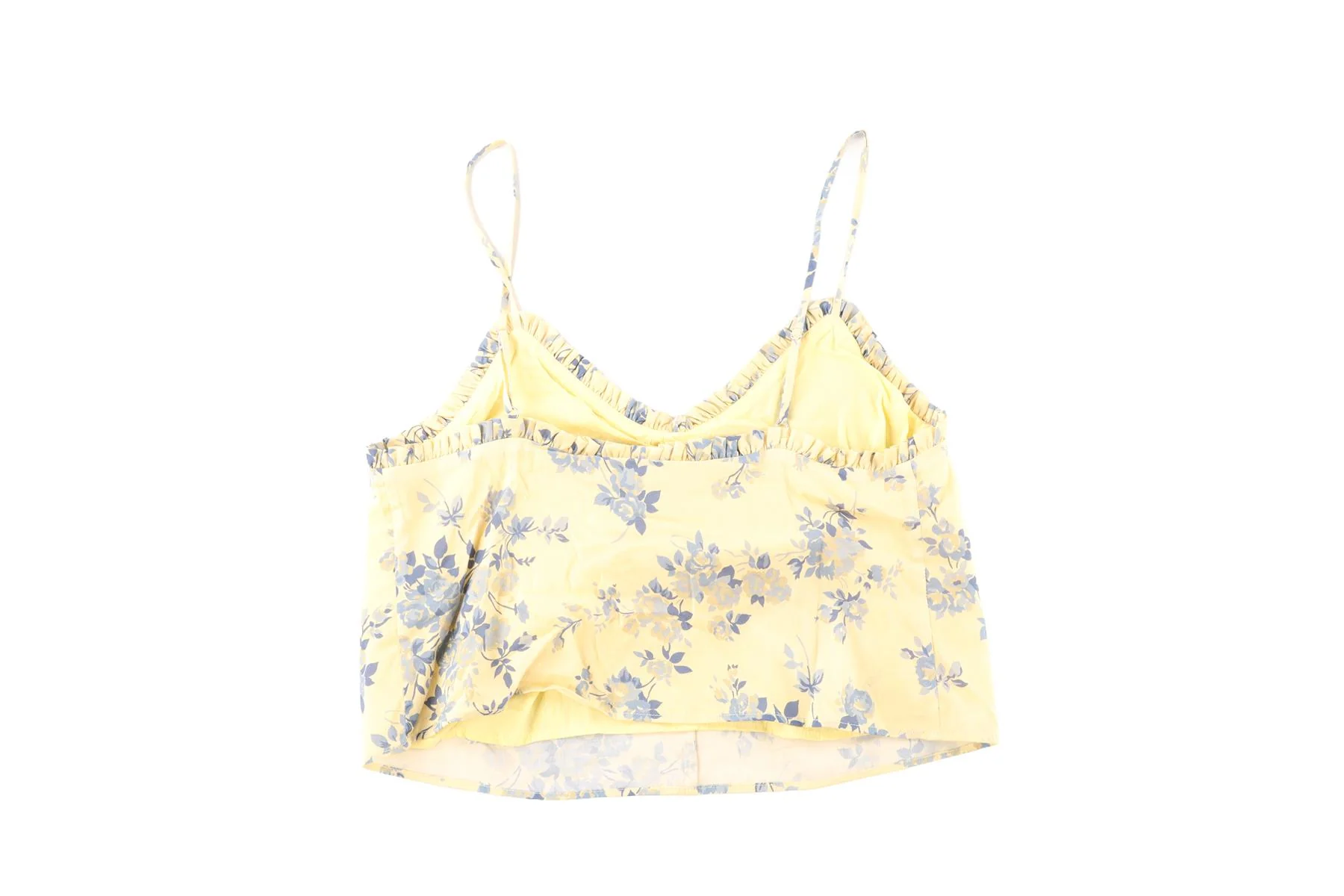 REFORMATION YELLOW CREPE TOP US 2 UK 6 - Image 4