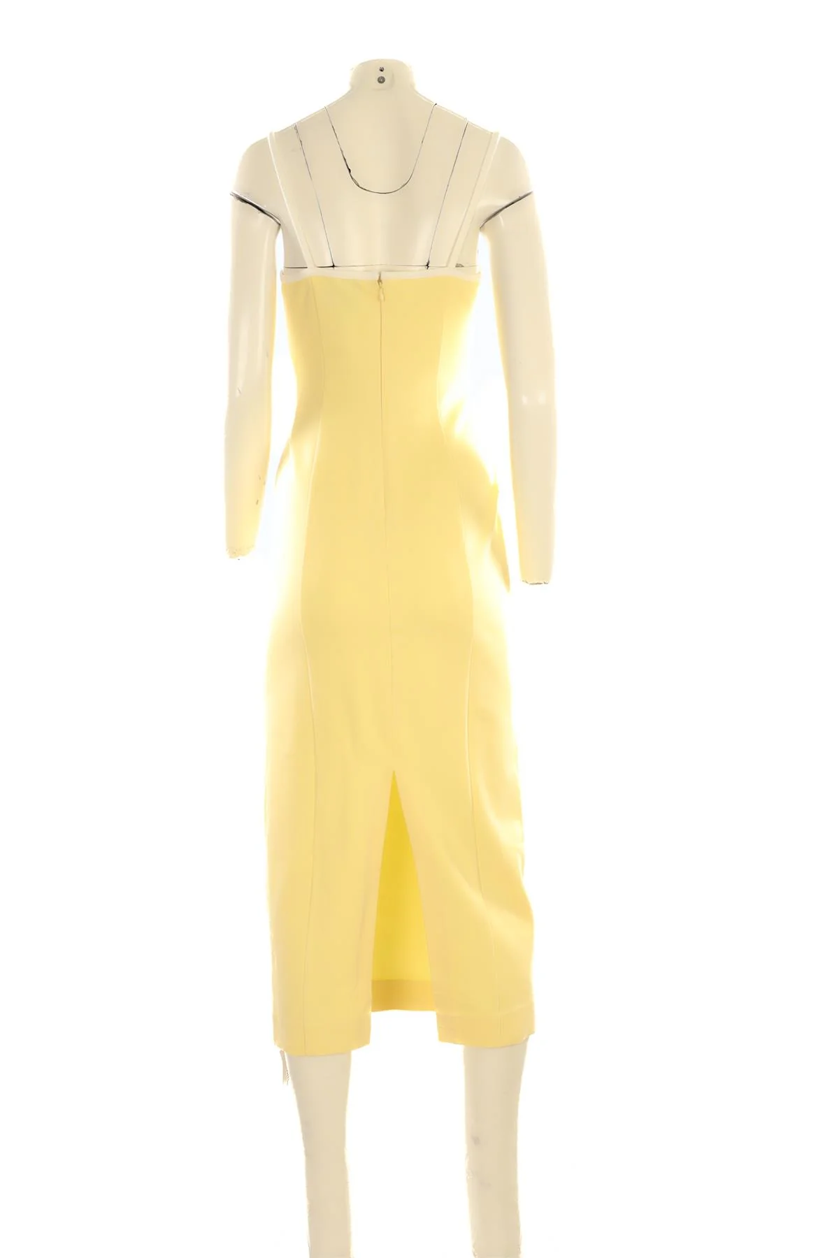 REFORMATION YELLOW KNIT MAXI DRESS SMALL - Image 4