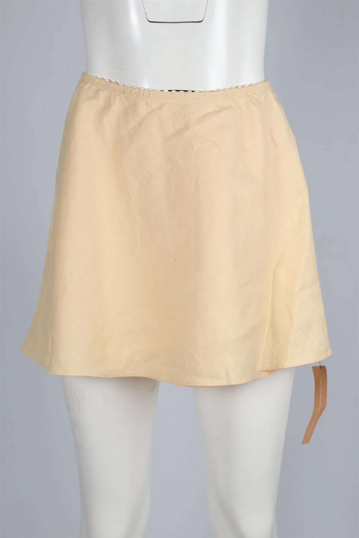 REFORMATION YELLOW LINEN MINI SKIRT SMALL - Image 2