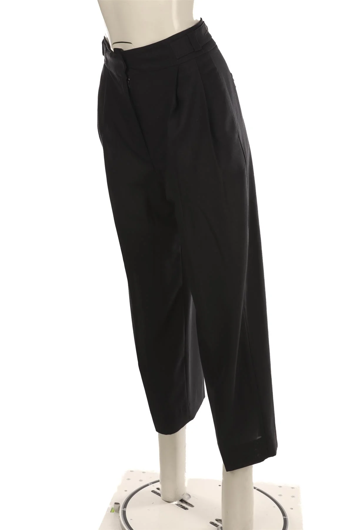 REJINA PYO NAVY WOOL TAPERED PANTS UK 8 - Image 3