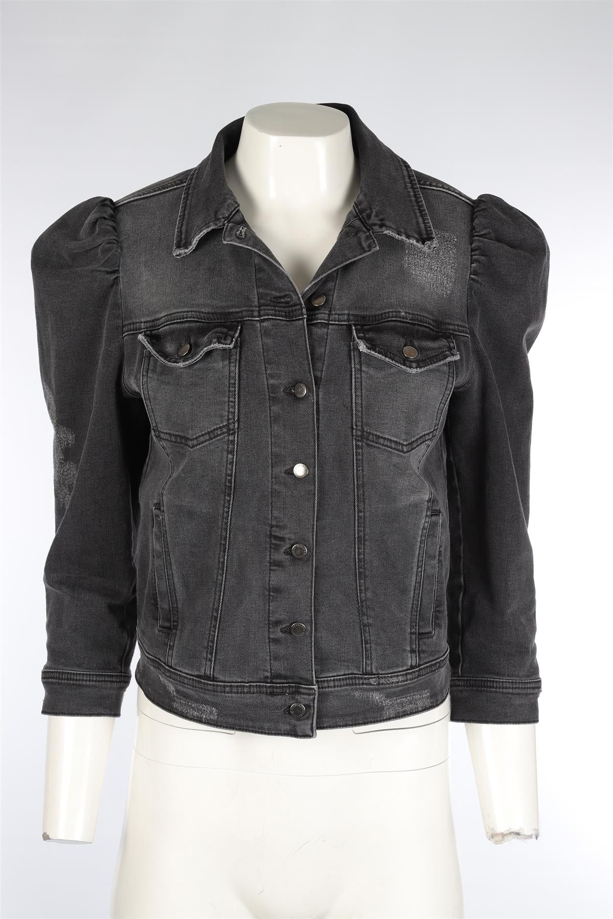 RETROFÊTE GREY DENIM JACKET MEDIUM - Image 2
