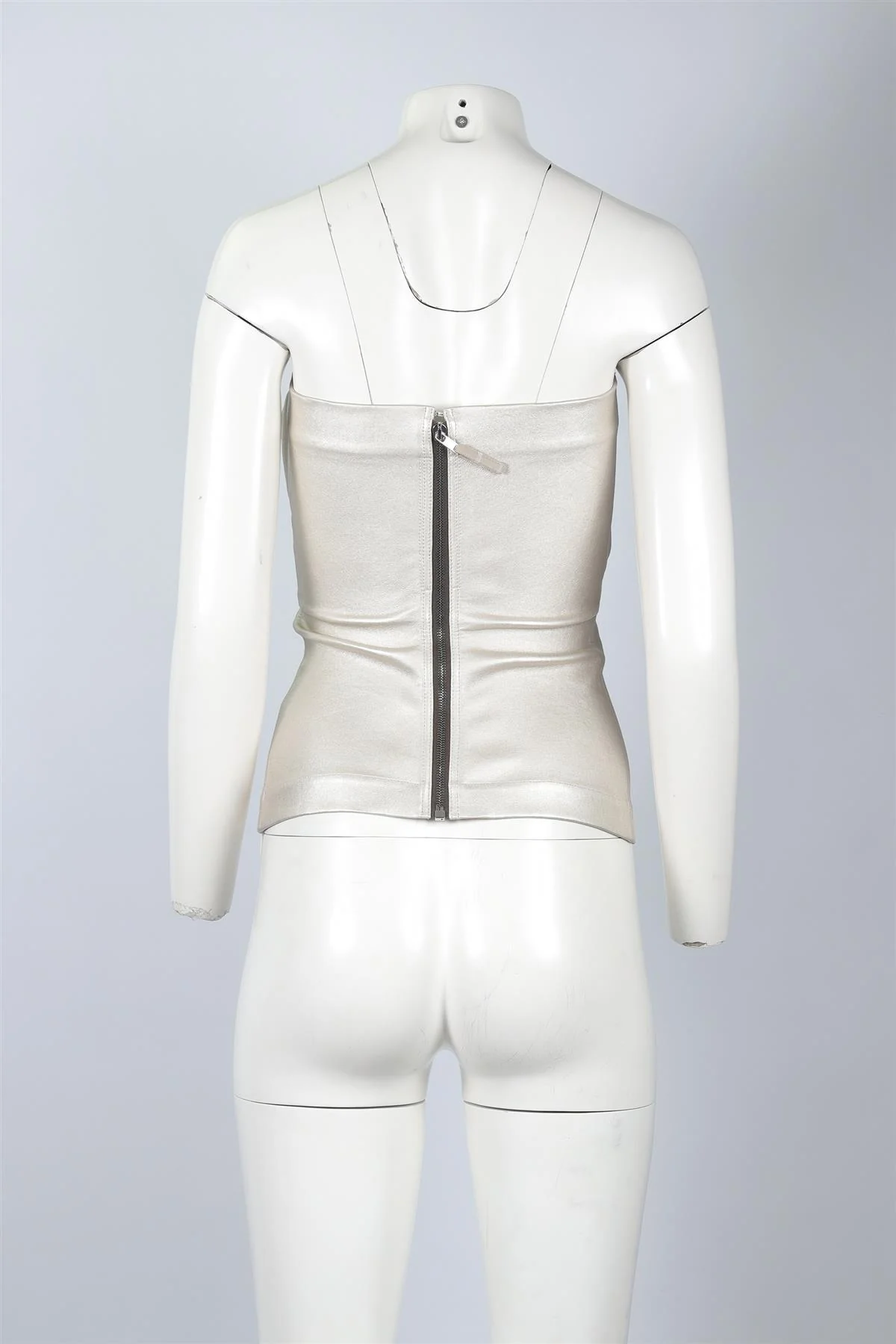 RICH OWENS SILVER LEATHER TOP IT 40 UK 8 - Image 4
