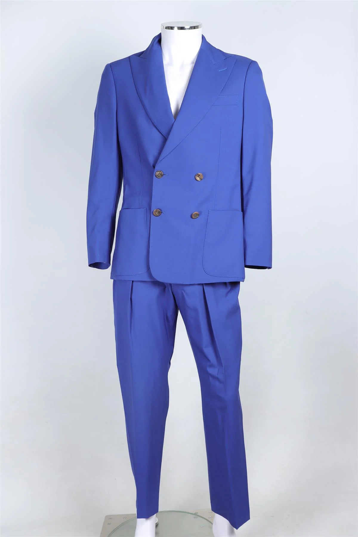 RICHARD JAMES BLUE MEN'S WOOL TWO PIECE SUIT SMALL - Image 2