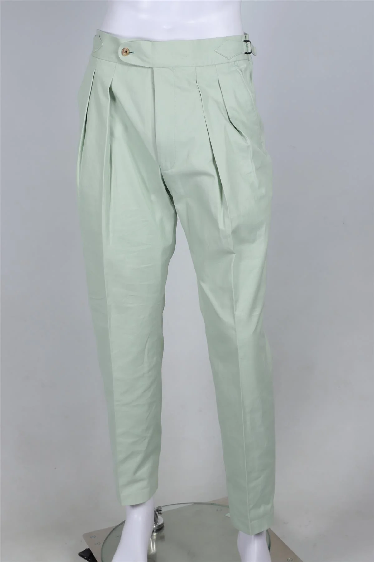 RICHARD JAMES GREEN MEN'S COTTON STRAIGHT LEG PANTS UK/US WAIST 32 - Image 2