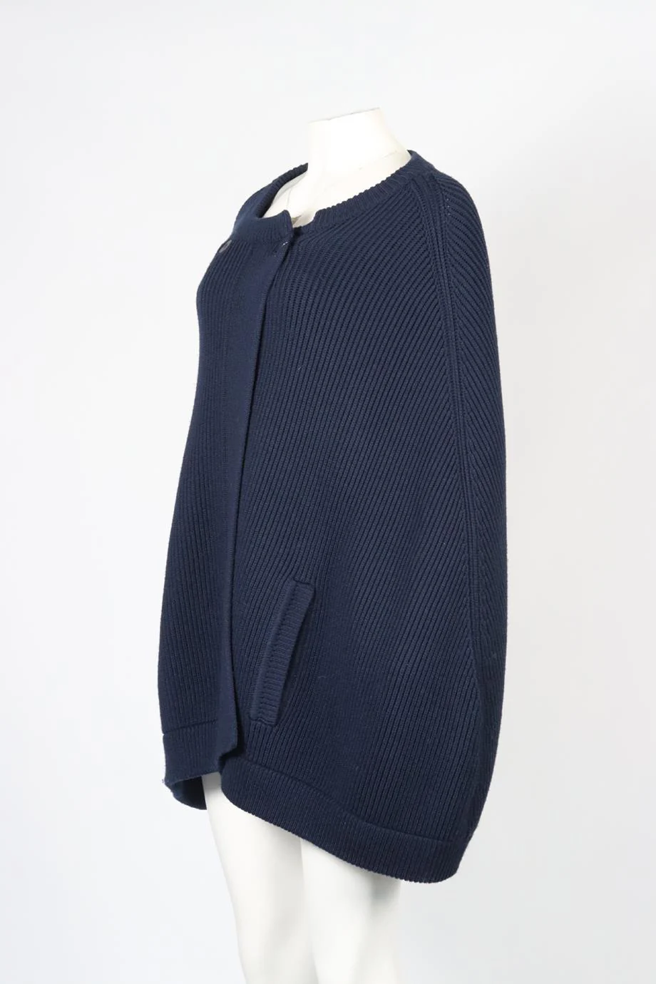 RICHARD NICOLL RIBBED WOOL CAPE MEDIUM - Image 3