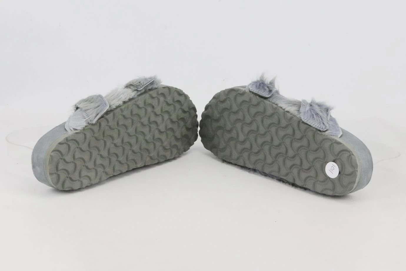RICK OWENS + BIRKENSTOCK ARIZONA FUR AND LEATHER SLIDES EU 38 UK 5 US 8 - Image 5