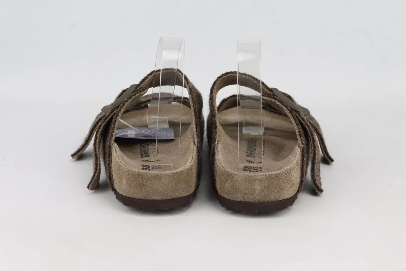 RICK OWENS + BIRKENSTOCK ARIZONA WOOL SLIDES EU 38 UK 5 US 8 - Image 4