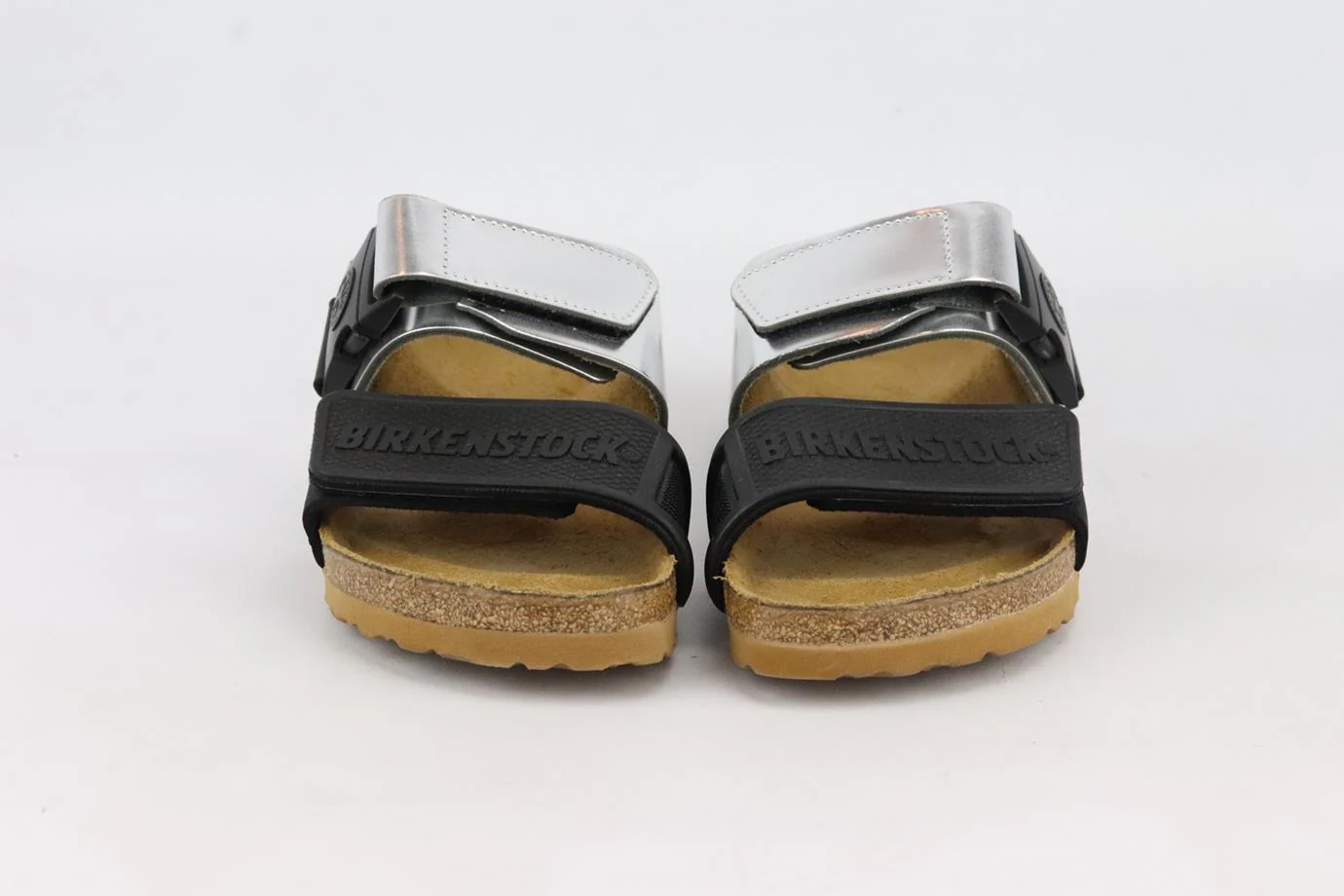 RICK OWENS + BIRKENSTOCK ROTTERDAM METALLIC LEATHER SLIDES EU 38 UK 5 US 8 - Image 3