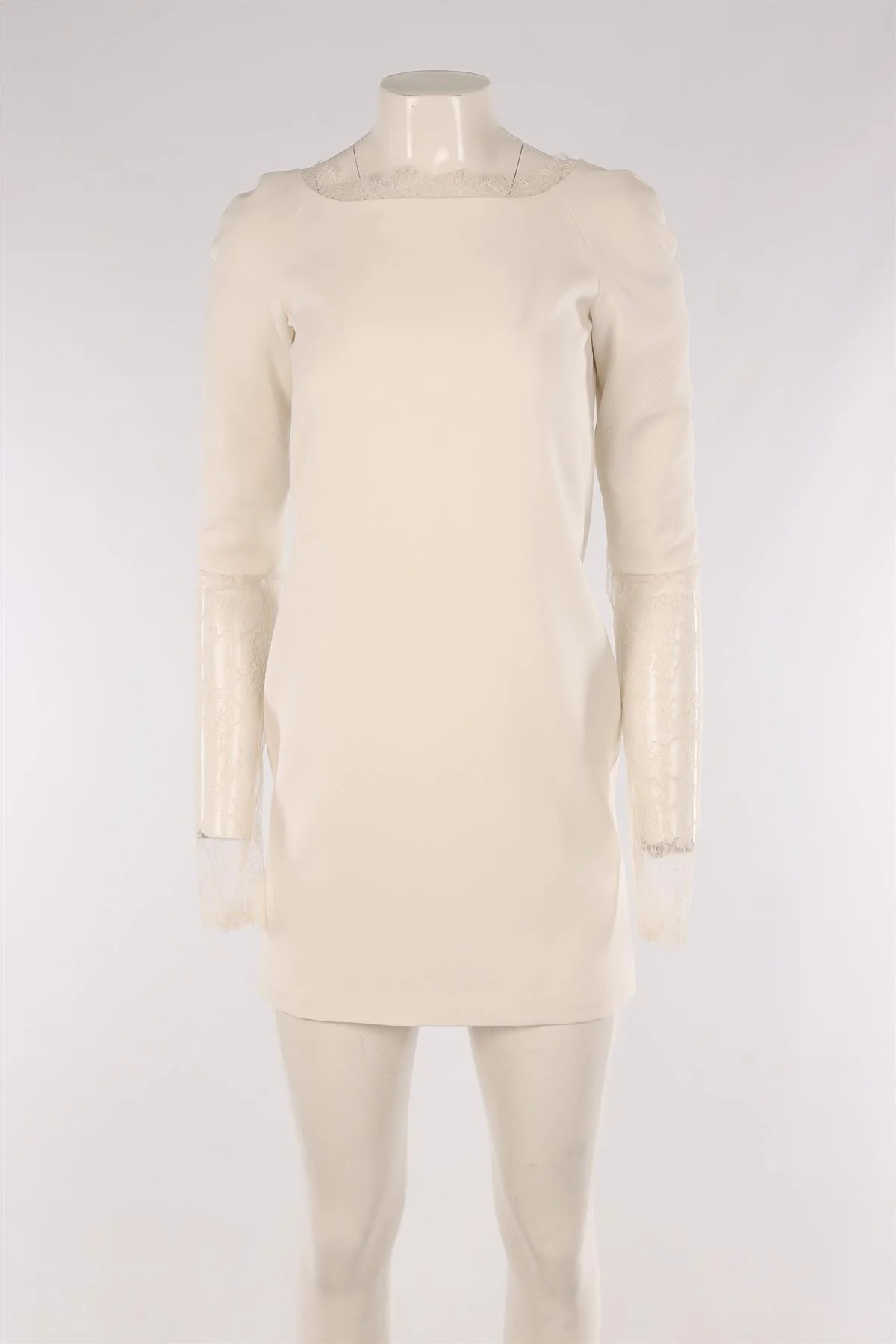 RIME ARODAKY WHITE WOVEN MINI DRESS FR 36 UK 8 - Image 2
