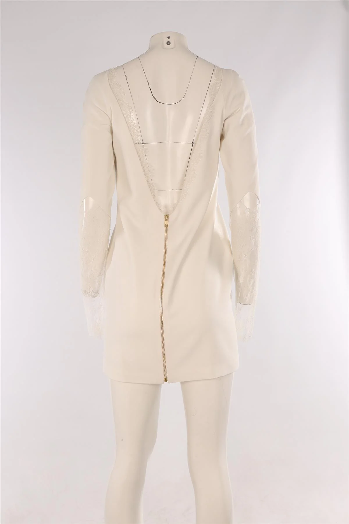 RIME ARODAKY WHITE WOVEN MINI DRESS FR 36 UK 8 - Image 4