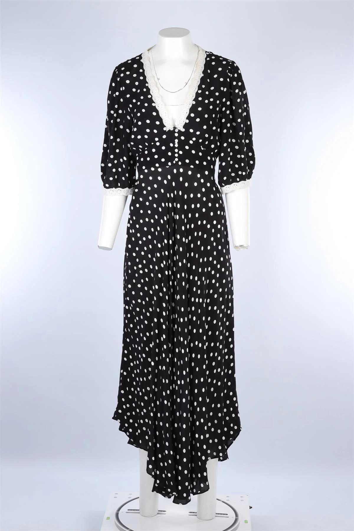RIXO BLACK CREPE MAXI DRESS UK 14 - Image 2