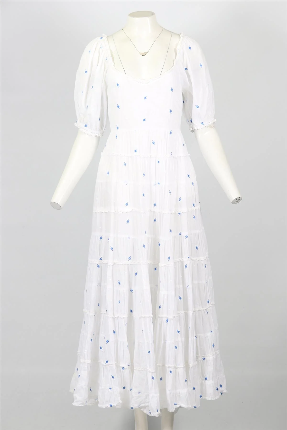 RIXO COTTON MAXI DRESS UK 12 - Image 2
