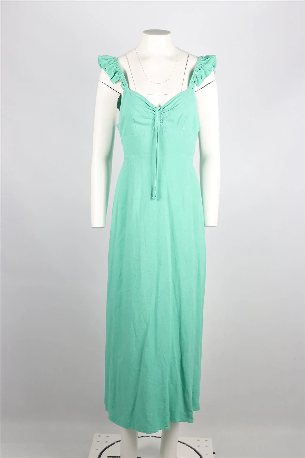 RIXO LINEN BLEND MIDI DRESS UK 12 - Image 2
