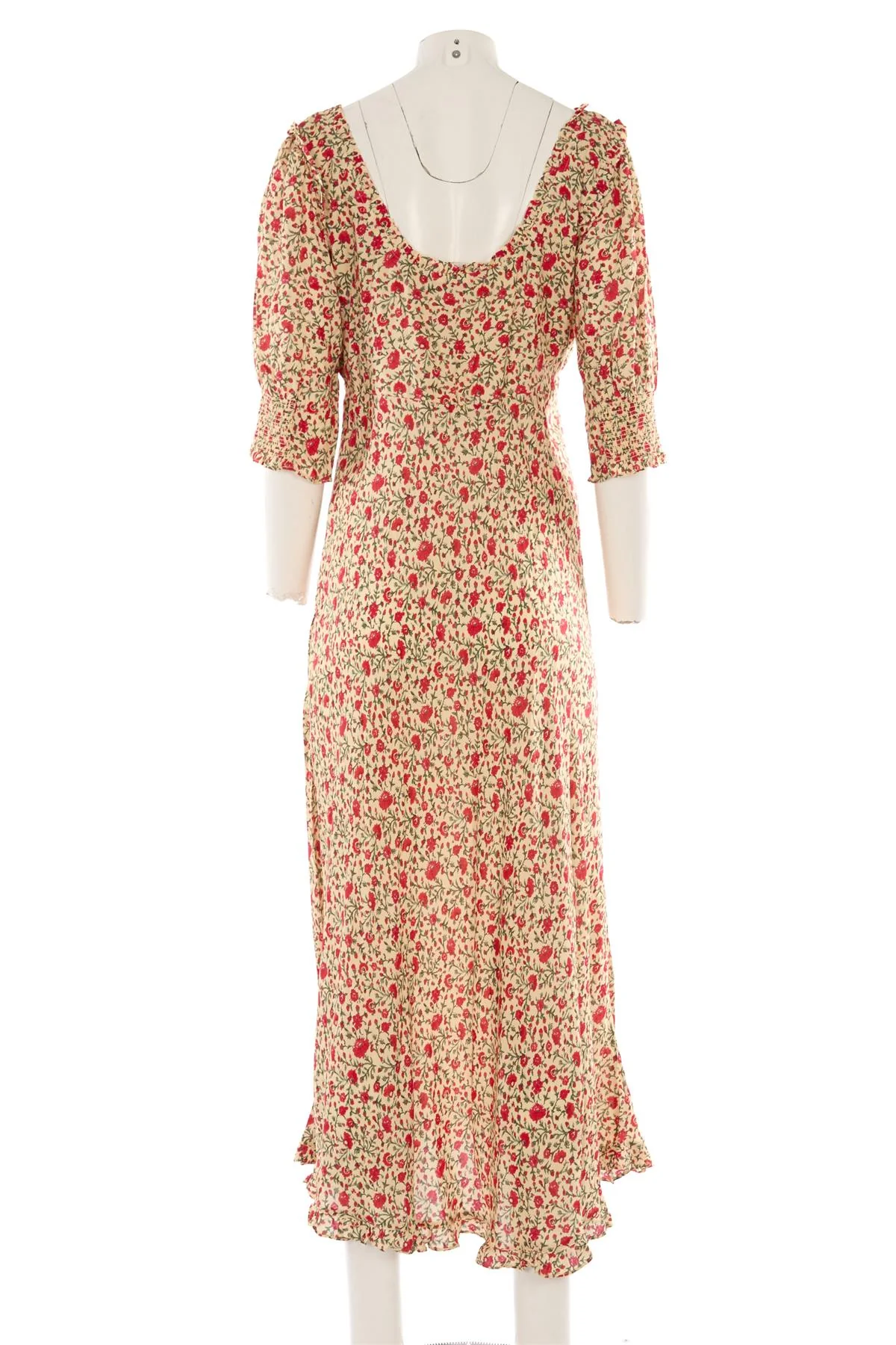 RIXO MULTI CREPE MAXI DRESS LARGE - Image 4