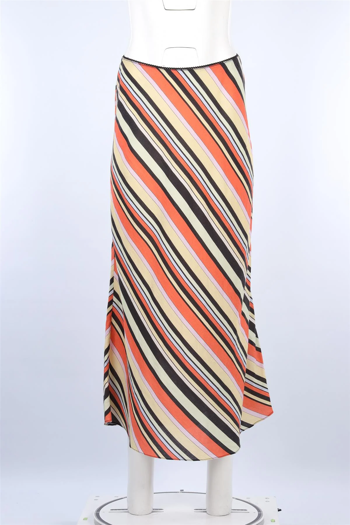 RIXO MULTI LINEN MAXI SKIRT UK 14 - Image 2