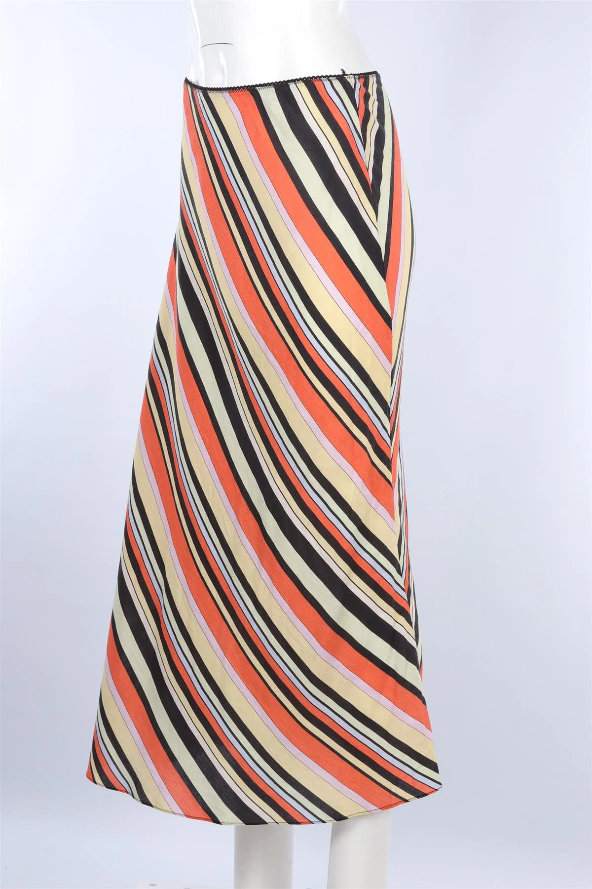 RIXO MULTI LINEN MAXI SKIRT UK 14 - Image 3
