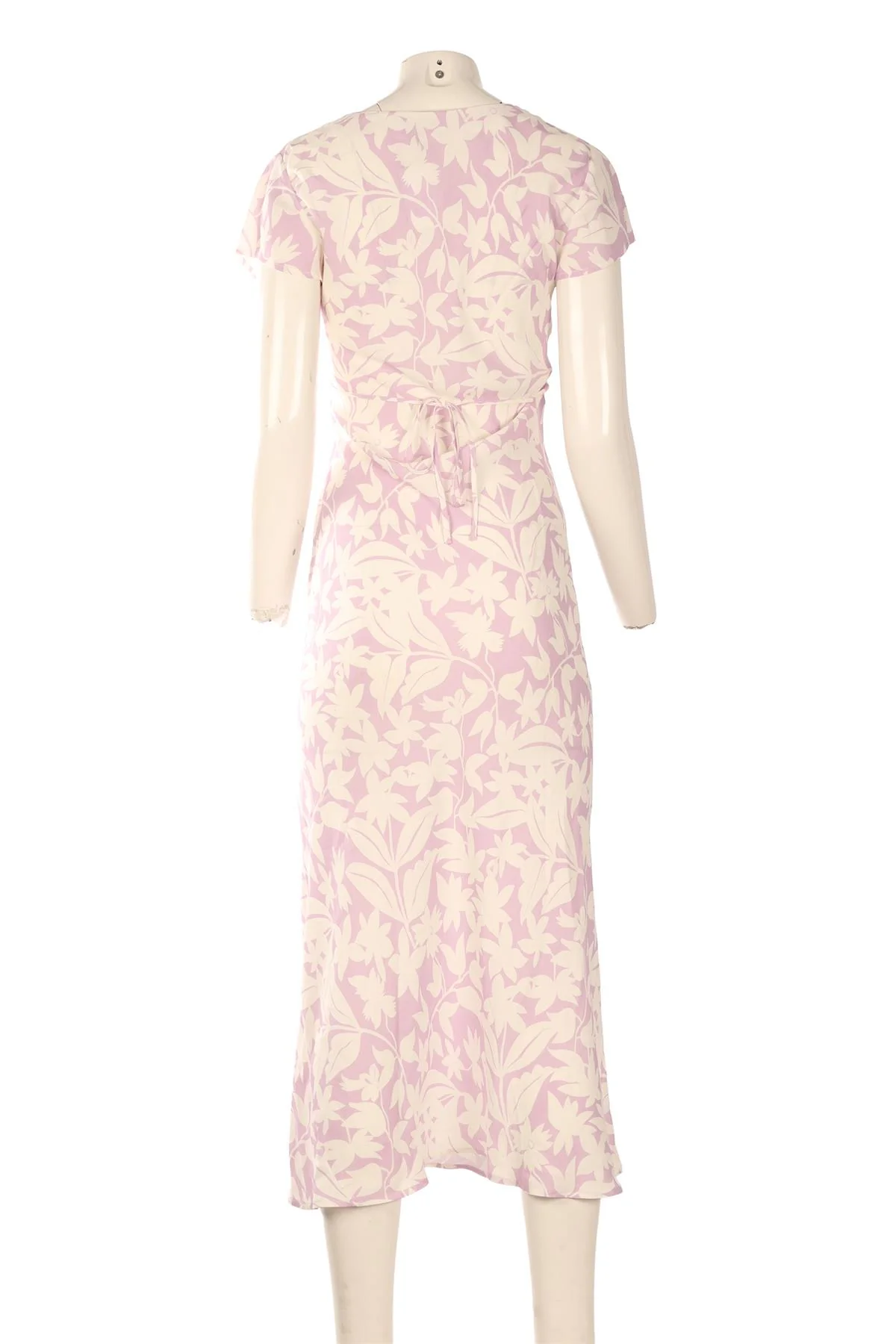 RIXO PURPLE CREPE MAXI DRESS UK 6 - Image 4
